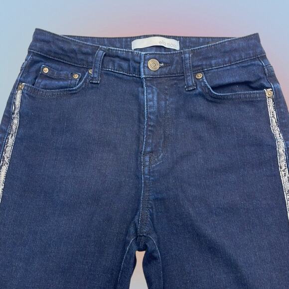 ELLA MOSS Women’s 26 HIGH RISE FLARE Blue Jeans - Picture 1 of 4